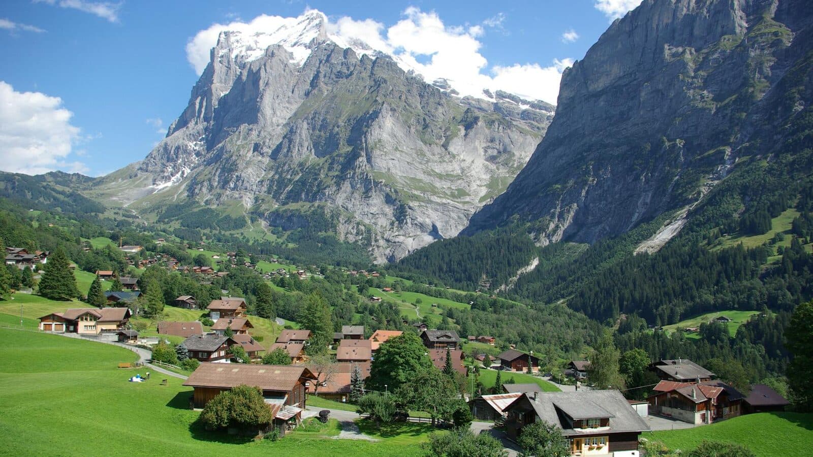 Schweizer Stadt- oder Alpenlandschaft als Titelbild