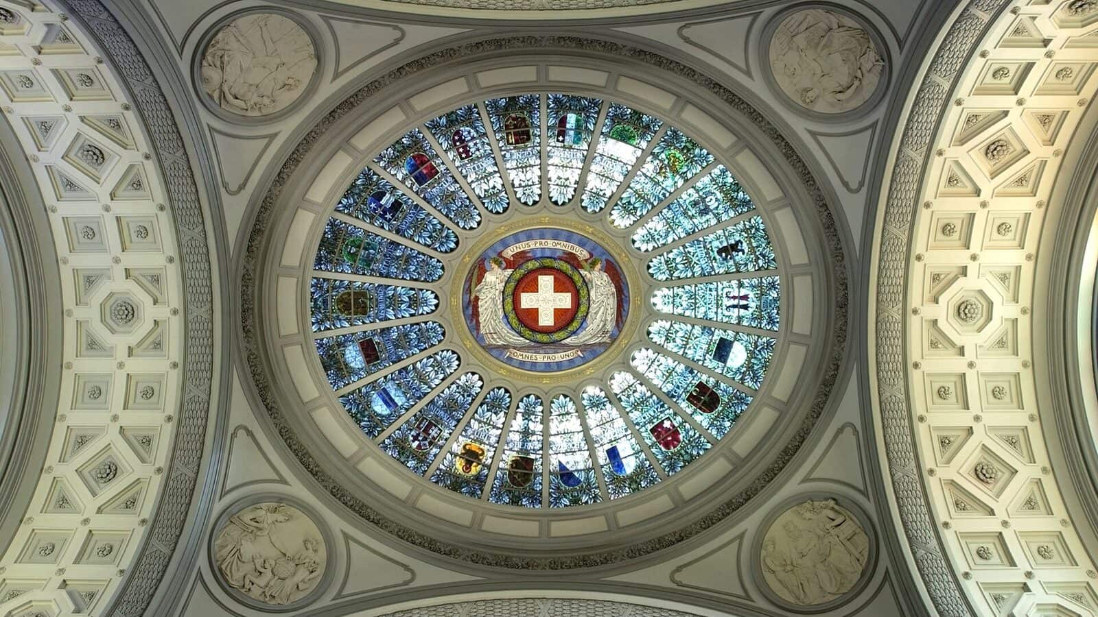 Swiss Federal Palace in Bern seen from the south