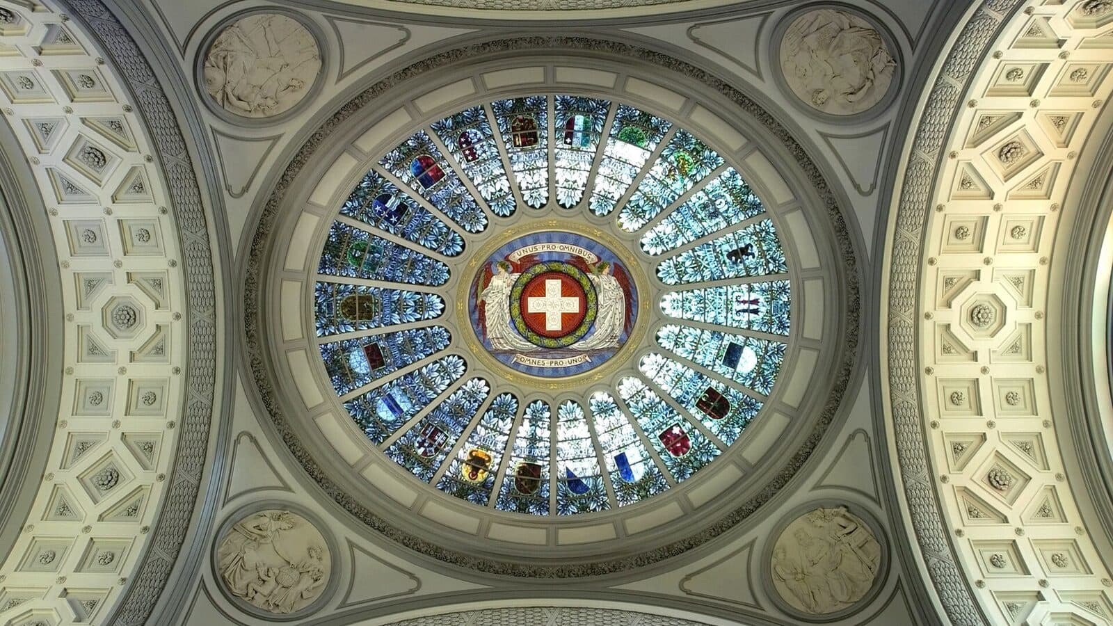 Swiss Federal Palace in Bern seen from the south