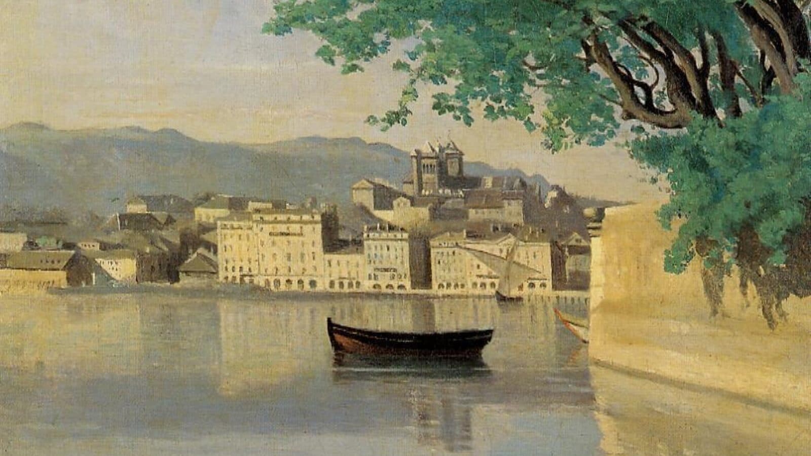 Blick über einen Teil der Stadt Genf