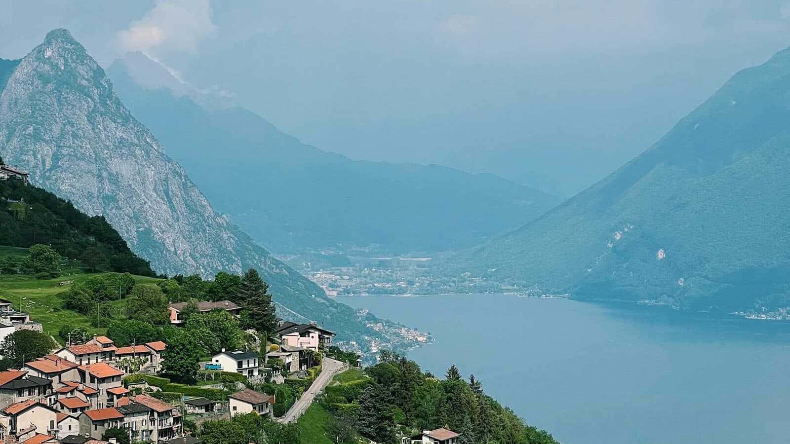 Città sul Lago di Lugano in Svizzera
