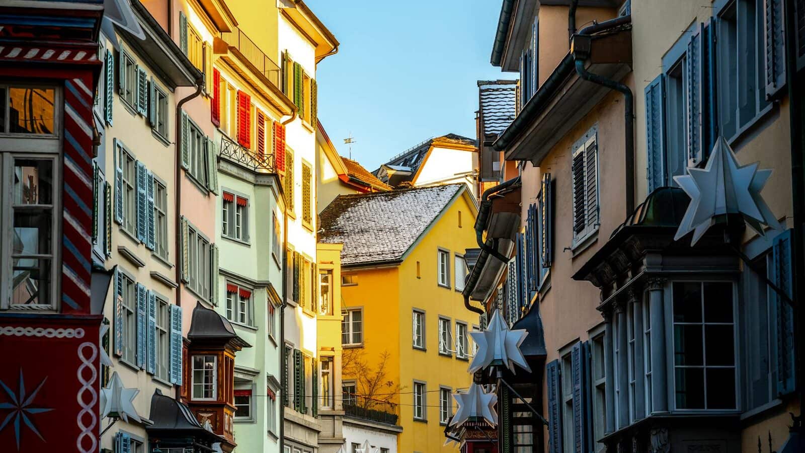 Old town street in Zurich